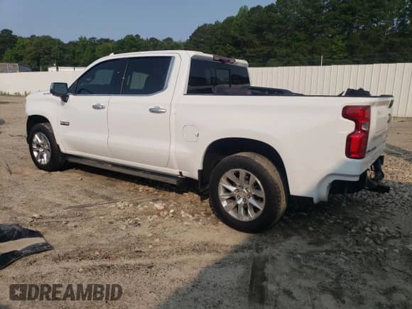 2022 Chevrolet Silverado 1500 LTZ with VIN 3GCPWEED8NG101442, listed as a Copart auction lot 58603855 with 33,570 mi miles and Salvage title. Bid and sale history available at DreamBid. Image 2.
