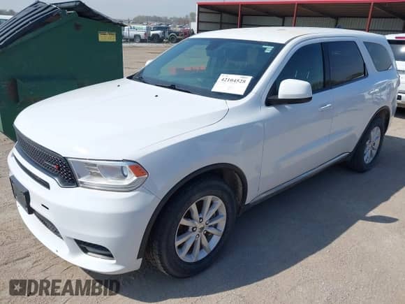 2020 Dodge Durango Pursuit with VIN 1C4SDJFT5LC431893, listed as a IAAI auction lot 42104528 with 99,856 mi miles and . Bid and sale history available at DreamBid. Image 2.