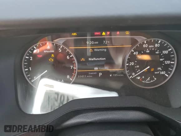 2023 Nissan Pathfinder SV with VIN 5N1DR3BA6PC275729, listed as a Copart auction lot 60734185 with 31,411 mi miles and Salvage title. Bid and sale history available at DreamBid. Image 9.