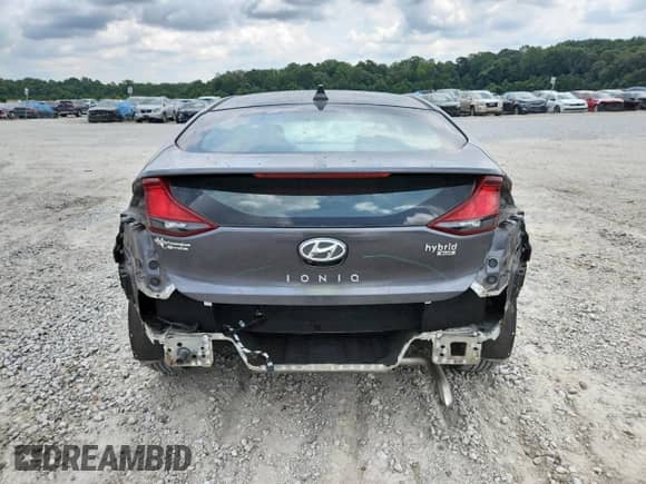 2017 Hyundai Ioniq Blue with VIN KMHC65LC1HU023933, listed as a Copart auction lot 68729785 with 94,381 mi miles and Salvage title. Bid and sale history available at DreamBid. Image 6.