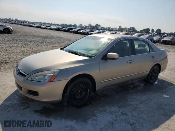 2006 Honda Accord LX with VIN 3HGCM56416G709664, listed as a Copart auction lot 81307325 with 206,469 mi miles and Salvage title. Bid and sale history available at DreamBid. Image 1.