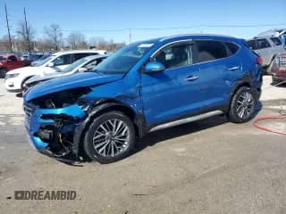 2019 Hyundai Tucson Ultimate with VIN KM8J33AL8KU984978, listed as a Copart auction lot 47039895 with 52,154 mi miles and Salvage title. Bid and sale history available at DreamBid. Image 1.