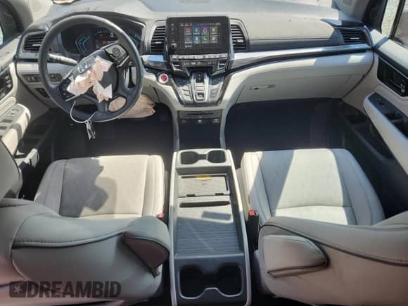 2023 Honda Odyssey Elite with VIN 5FNRL6H93PB059799, listed as a Copart auction lot 71438545 with 22,641 mi miles and Salvage title. Bid and sale history available at DreamBid. Image 8.