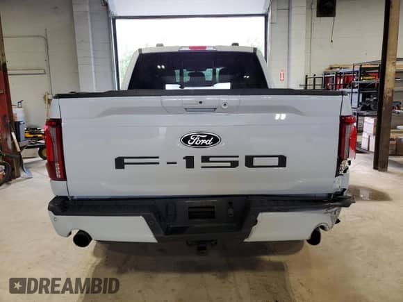 2024 Ford F-150 Lariat with VIN 1FTFW5L88RFA52901, listed as a Copart auction lot 69019975 with 17,425 mi miles and Salvage title. Bid and sale history available at DreamBid. Image 6.