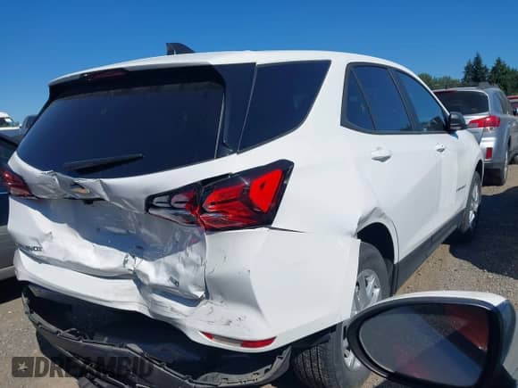 2024 Chevrolet Equinox LS with VIN 3GNAXSEG7RL163706, listed as a IAAI auction lot 42600032 with 12,593 mi miles and . Bid and sale history available at DreamBid. Image 4.