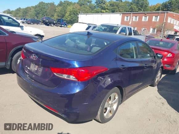 2013 Hyundai Elantra GLS with VIN 5NPDH4AE3DH346032, listed as a IAAI auction lot 43371862 with 122,195 mi miles and . Bid and sale history available at DreamBid. Image 4.