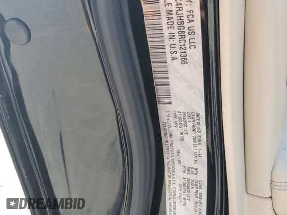 2024 Jeep Grand Cherokee Limited with VIN 1C4RJHBG8RC121366, listed as a Copart auction lot 67464435 with Not provided miles and Salvage title. Bid and sale history available at DreamBid. Image 13.