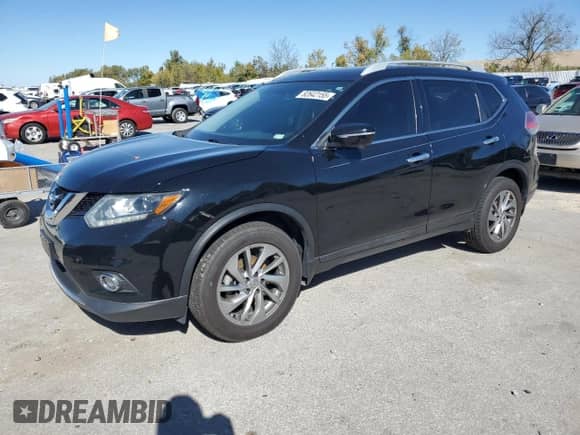 2015 Nissan Rogue SV with VIN 5N1AT2MV9FC865274, listed as a Copart auction lot 82642155 with 177,824 mi miles and Clean title. Bid and sale history available at DreamBid. Image 1.