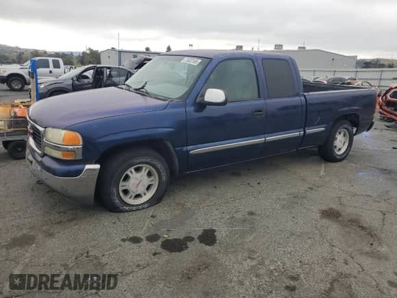 2001 GMC Sierra 1500 SLE with VIN 2GTEC19T911156446, listed as a Copart auction lot 71633165 with 316,541 mi miles and Salvage title. Bid and sale history available at DreamBid. Image 1.