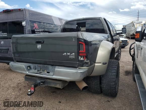 2008 Dodge 3500 Laramie with VIN 3D7MX49A38G224988, listed as a Copart auction lot 65341815 with Not provided miles and Salvage title. Bid and sale history available at DreamBid. Image 3.