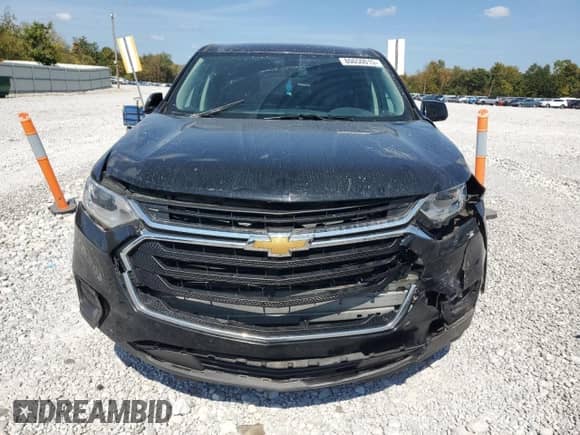 2018 Chevrolet Traverse LS with VIN 1GNERFKW4JJ153970, listed as a Copart auction lot 80650015 with 90,100 mi miles and Salvage title. Bid and sale history available at DreamBid. Image 5.