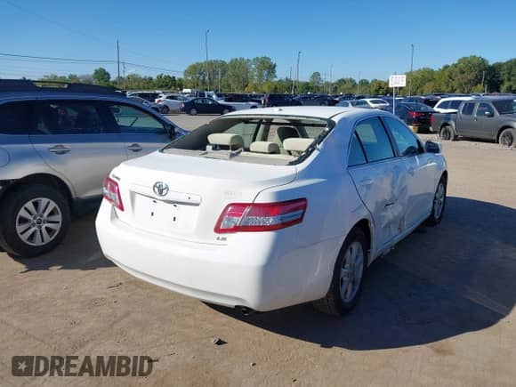 2011 Toyota Camry LE with VIN 4T4BF3EK2BR092650, listed as a IAAI auction lot 43301703 with 173,645 mi miles and . Bid and sale history available at DreamBid. Image 4.