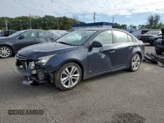 2014 Chevrolet Cruze LTZ with VIN 1G1PG5SB6E7288412, listed as a Copart auction lot 82211995 with 155,438 mi miles and Non repairable. Bid and sale history available at DreamBid. Image 1.