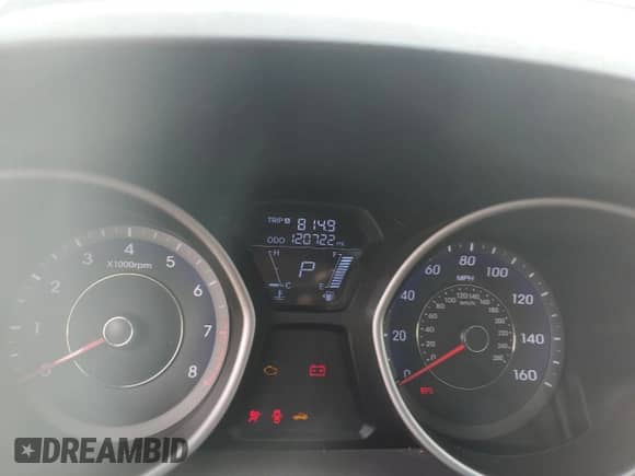 2013 Hyundai Elantra GLS z VIN KMHDH4AE0DU628551, wystawiony jako Copart lot #59375705 z przebiegiem 120 722 mil mil oraz Szkoda całkowita • Salvage title. Historia ofert i sprzedaży dostępna na DreamBid. Obrazek 9.