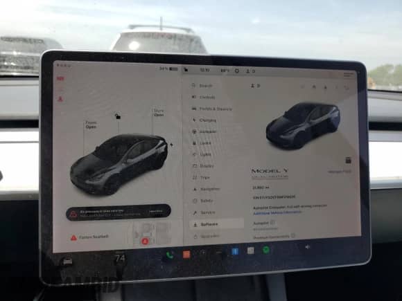 2021 Tesla Model Y Performance с VIN 5YJYGDEF5MF219935, выставлен на аукционе Copart как лот 56805714 с пробегом 31 980 миль миль и Списание • Salvage title. История ставок и продаж доступна на DreamBid. Изображение 9.