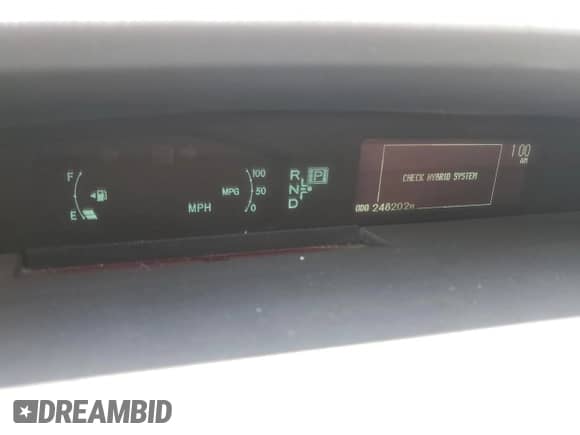 2010 Toyota Prius III with VIN JTDKN3DU8A1304004, listed as a Copart auction lot 82105875 with 248,202 mi miles and Salvage title. Bid and sale history available at DreamBid. Image 9.