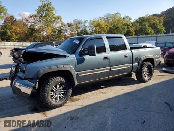 2007 Chevrolet Silverado 1500 LT3 with VIN 2GCEK13Z071128656, listed as a Copart auction lot 80818695 with 163,330 mi miles and Salvage title. Bid and sale history available at DreamBid. Image 1.