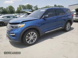 2021 Ford Explorer Limited z VIN 1FMSK7FH5MGC14547, wystawiony jako Copart lot #59261895 z przebiegiem 40 831 mil mil oraz Szkoda całkowita • Salvage title. Historia ofert i sprzedaży dostępna na DreamBid. Obrazek 1.