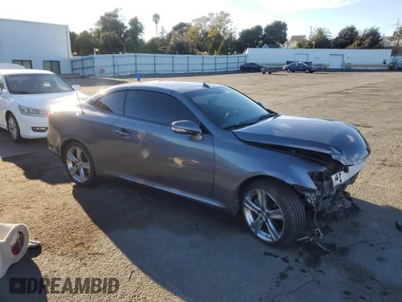 2012 Lexus IS 250 C z VIN JTHFF2C28C2523159, wystawiony jako Copart lot #77195204 z przebiegiem Nie podano mil oraz Szkoda całkowita • Salvage title. Historia ofert i sprzedaży dostępna na DreamBid. Obrazek 4.