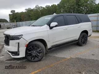 2021 Cadillac Escalade Sport with VIN 1GYS4FKL6MR246280, listed as a Copart auction lot 83854855 with 78,796 mi miles and Salvage title. Bid and sale history available at DreamBid. Image 1.