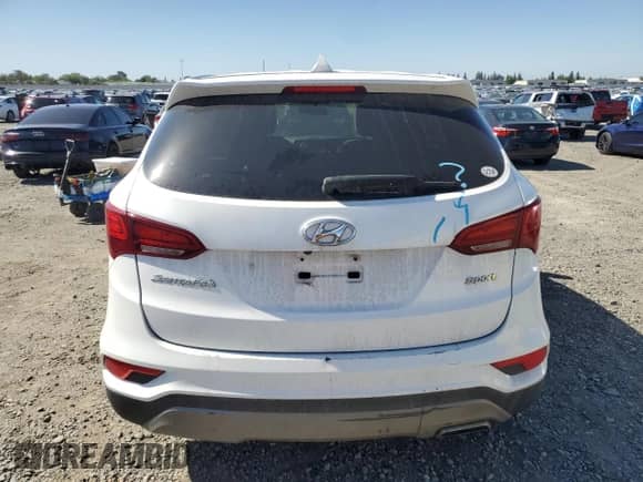 2017 Hyundai Santa Fe 2.4L with VIN 5NMZT3LB3HH034720, listed as a Copart auction lot 57000355 with 146,315 mi miles and Salvage title. Bid and sale history available at DreamBid. Image 6.