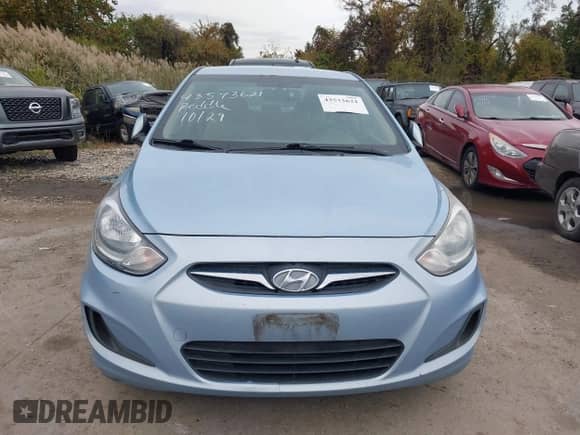 2014 Hyundai Accent GLS with VIN KMHCT4AE7EU642233, listed as a IAAI auction lot 43573621 with 208,846 mi miles and . Bid and sale history available at DreamBid. Image 6.
