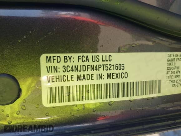 2023 Jeep Compass Latitude Lux с VIN 3C4NJDFN4PT521605, выставлен на аукционе IAAI как лот 42589618 с пробегом 11 579 миль миль и . История ставок и продаж доступна на DreamBid. Изображение 9.