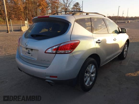 2012 Nissan Murano S with VIN JN8AZ1MW7CW220238, listed as a IAAI auction lot 41519360 with 137,438 mi miles and . Bid and sale history available at DreamBid. Image 4.