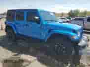 2022 Jeep Wrangler Unlimited Sahara with VIN 1C4JJXP63NW250034, listed as a Copart auction lot 68151135 with 41,912 mi miles and Salvage title. Bid and sale history available at DreamBid. Image 4.