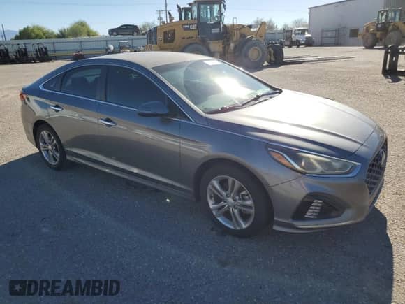 2019 Hyundai Sonata SEL with VIN 5NPE34AF5KH746652, listed as a Copart auction lot 82608925 with 149,854 mi miles and Salvage title. Bid and sale history available at DreamBid. Image 4.