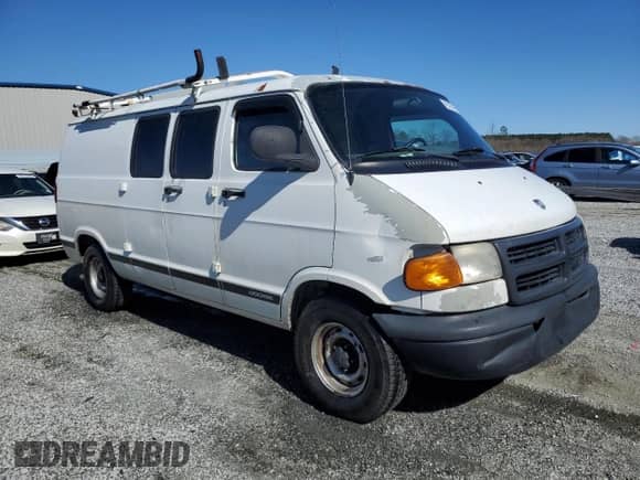 2002 Dodge RAM with VIN 2B7HB11Y02K100253, listed as a Copart auction lot 49532455 with 188,827 mi miles and Salvage title. Bid and sale history available at DreamBid. Image 4.