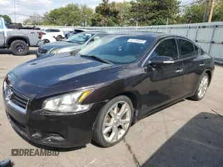 2013 Nissan Maxima SV with VIN 1N4AA5AP0DC818526, listed as a Copart auction lot 82136835 with 136,061 mi miles and Salvage title. Bid and sale history available at DreamBid. Image 1.