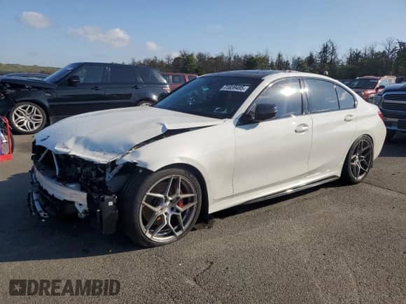 2022 BMW 3 Series M340i xDrive with VIN 3MW5U9J01N8C63539, listed as a Copart auction lot 71839485 with 29,319 mi miles and Salvage title. Bid and sale history available at DreamBid. Image 1.