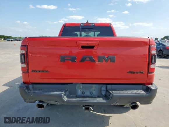 2020 Ram 1500 Rebel with VIN 1C6SRFET3LN115047, listed as a Copart auction lot 60078475 with 127,931 mi miles and Salvage title. Bid and sale history available at DreamBid. Image 6.
