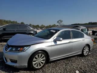 2014 Honda Accord EX-L с VIN 1HGCR2F83EA029524, выставлен на аукционе Copart как лот 81388865 с пробегом 133 511 миль миль и Списание • Salvage title. История ставок и продаж доступна на DreamBid. Изображение 1.