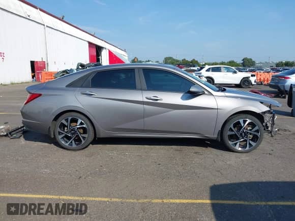 2023 Hyundai Elantra Blue with VIN KMHLM4AJ8PU044925, listed as a IAAI auction lot 43164954 with 141,748 mi miles and . Bid and sale history available at DreamBid. Image 14.