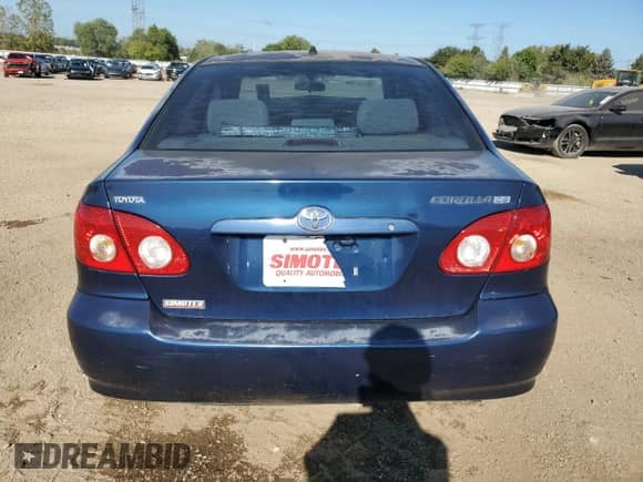 2006 Toyota Corolla LE с VIN 2T1BR32E86C636897, выставлен на аукционе Copart как лот 84030955 с пробегом 81 321 миль миль и Списание • Salvage title. История ставок и продаж доступна на DreamBid. Изображение 6.