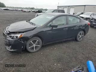 2020 Subaru Impreza Premium with VIN 4S3GKAD60L3611131, listed as a Copart auction lot 62931395 with 63,339 mi miles and Salvage title. Bid and sale history available at DreamBid. Image 1.
