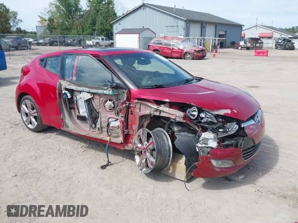 2016 Hyundai Veloster with VIN KMHTC6AD5GU278058, listed as a IAAI auction lot 43196661 with 143,446 mi miles and . Bid and sale history available at DreamBid. Image 1.