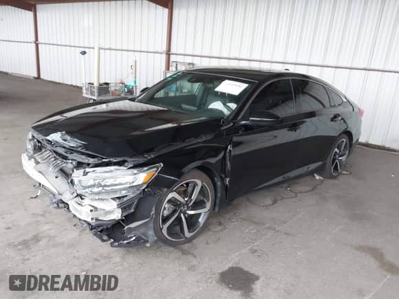 2018 Honda Accord Sport with VIN 1HGCV2F30JA002078, listed as a IAAI auction lot 43443152 with 163,282 mi miles and . Bid and sale history available at DreamBid. Image 2.