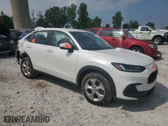 2024 Honda HR-V LX with VIN 3CZRZ2H35RM779570, listed as a Copart auction lot 63734855 with Not provided miles and Salvage title. Bid and sale history available at DreamBid. Image 4.