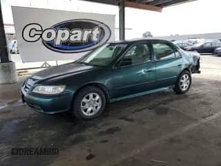2002 Honda Accord EX with VIN JHMCG66072C029594, listed as a Copart auction lot 60521055 with 75,064 mi miles and Salvage title. Bid and sale history available at DreamBid. Image 1.
