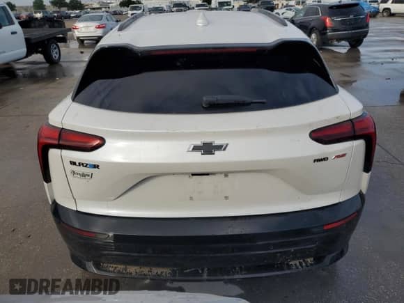 2024 Chevrolet Blazer EV eAWD RS with VIN 3GNKDCRJXRS186542, listed as a Copart auction lot 65343195 with 12,842 mi miles and Salvage title. Bid and sale history available at DreamBid. Image 6.