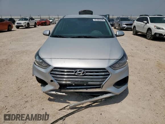 2022 Hyundai Accent SEL с VIN 3KPC24A6XNE154943, выставлен на аукционе Copart как лот 61405245 с пробегом 46 078 миль миль и Списание • Salvage title. История ставок и продаж доступна на DreamBid. Изображение 5.