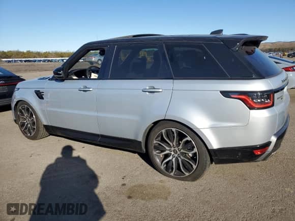 2021 Land Rover Range Rover Sport HSE Silver Edition with VIN SALWR2SUXMA750607, listed as a Copart auction lot 47806165 with 47,027 mi miles and Salvage title. Bid and sale history available at DreamBid. Image 2.