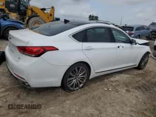 2015 Hyundai Genesis 5.0L z VIN KMHGN4JF5FU053297, wystawiony jako Copart lot #71591294 z przebiegiem 127 047 mil mil oraz Szkoda całkowita • Salvage title. Historia ofert i sprzedaży dostępna na DreamBid. Obrazek 3.