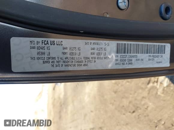 2016 Dodge Challenger R/T Scat Pack z VIN 2C3CDZFJ1GH249729, wystawiony jako IAAI lot #41589369 z przebiegiem 44 555 mil mil oraz . Historia ofert i sprzedaży dostępna na DreamBid. Obrazek 9.