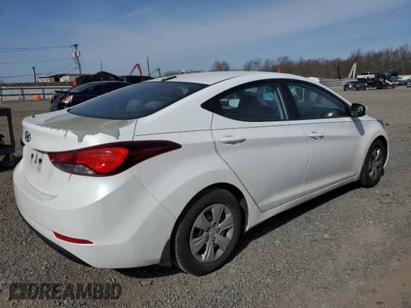 2016 Hyundai Elantra SE with VIN 5NPDH4AE6GH760412, listed as a Copart auction lot 48788975 with 120,733 mi miles and Clean title. Bid and sale history available at DreamBid. Image 3.