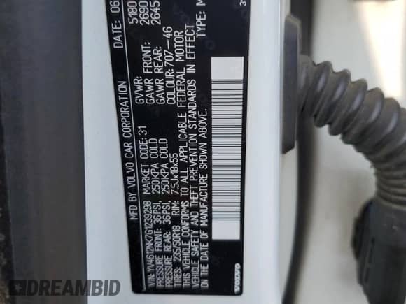 2016 Volvo XC70 T5 Premier z VIN YV4612NK7G1239298, wystawiony jako Copart lot #67713905 z przebiegiem 135 878 mil mil oraz Szkoda całkowita • Salvage title. Historia ofert i sprzedaży dostępna na DreamBid. Obrazek 13.