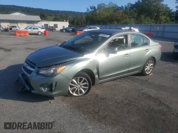 2014 Subaru Impreza Premium with VIN JF1GJAC6XEH024600, listed as a Copart auction lot 80395095 with Not provided miles and Salvage title. Bid and sale history available at DreamBid. Image 1.